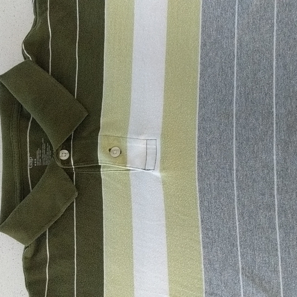 3/$15 Gap Factory Men's striped Polo Short Sleeve Tee - Picture 4 of 4
